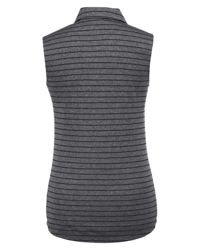 Puma Golf Ladies' Rotation Stripe Sleeveless Polo — view 5
