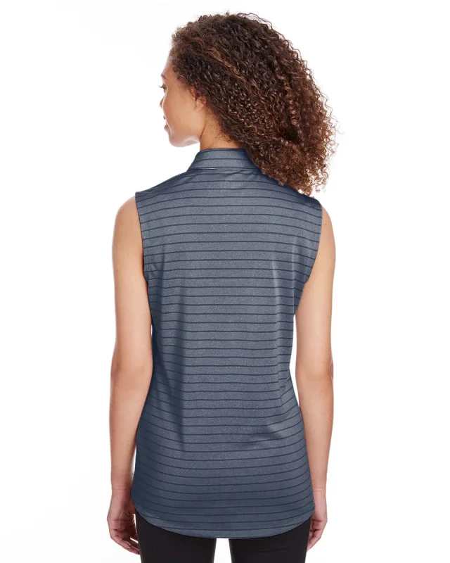 Puma Golf Ladies' Rotation Stripe Sleeveless Polo — view 9