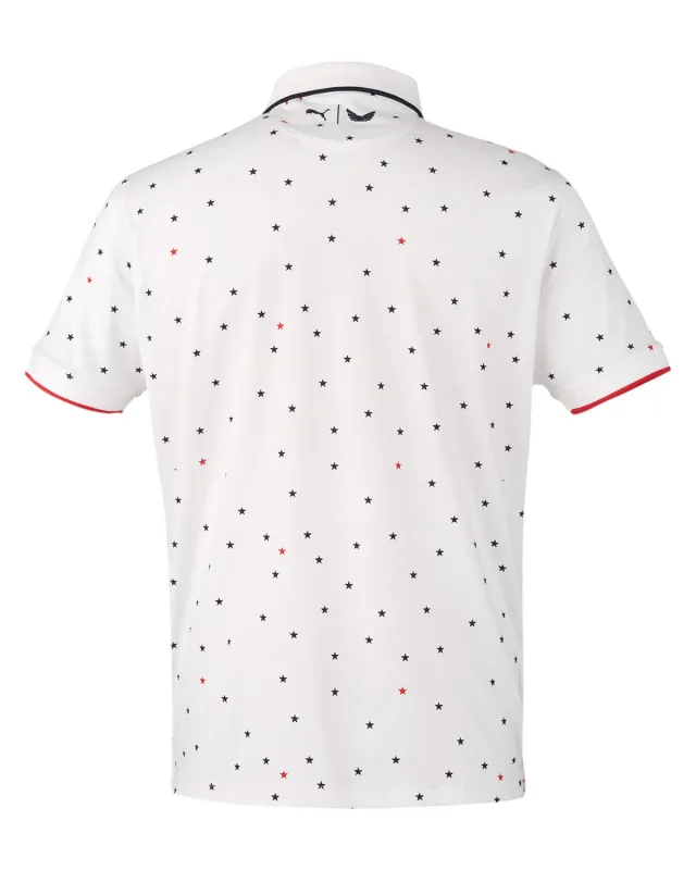 Puma Golf Men's Volition Skylight Patriotic Polo — view 3