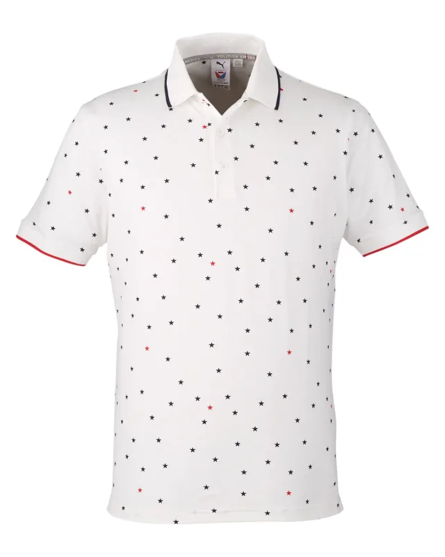 Puma Golf Men's Volition Skylight Patriotic Polo — view 6