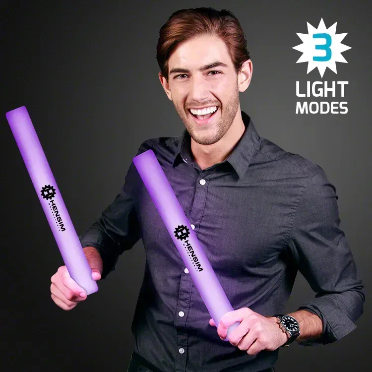 Purple Foam Light Sticks 16” Cheer Sticks — view 3