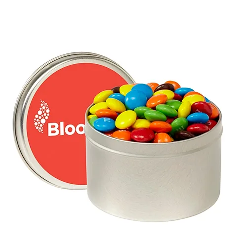 Quarter Quart Round Metal Tin Storage Box — view 5