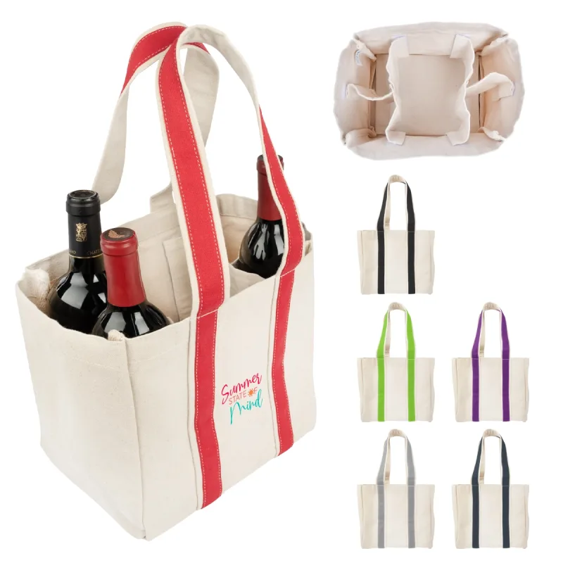 Quatre Wine Bottle Tote Bag — view 7