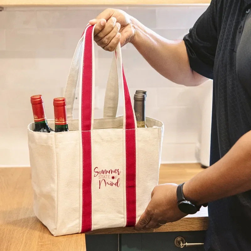 Quatre Wine Bottle Tote Bag — view 10
