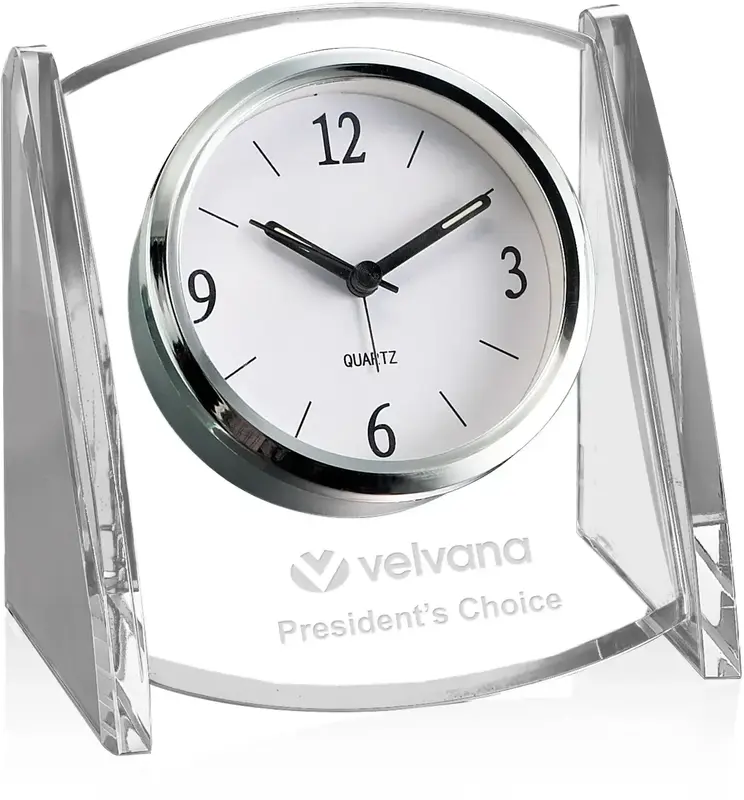 Customizable Jade Queenston Desk Clock - Ideal Corporate Gift