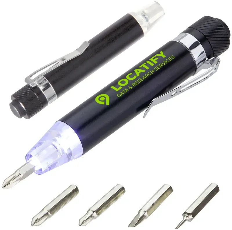 Personalized Quick-Reach 4-Bit Screwdriver Set with Light — view 3