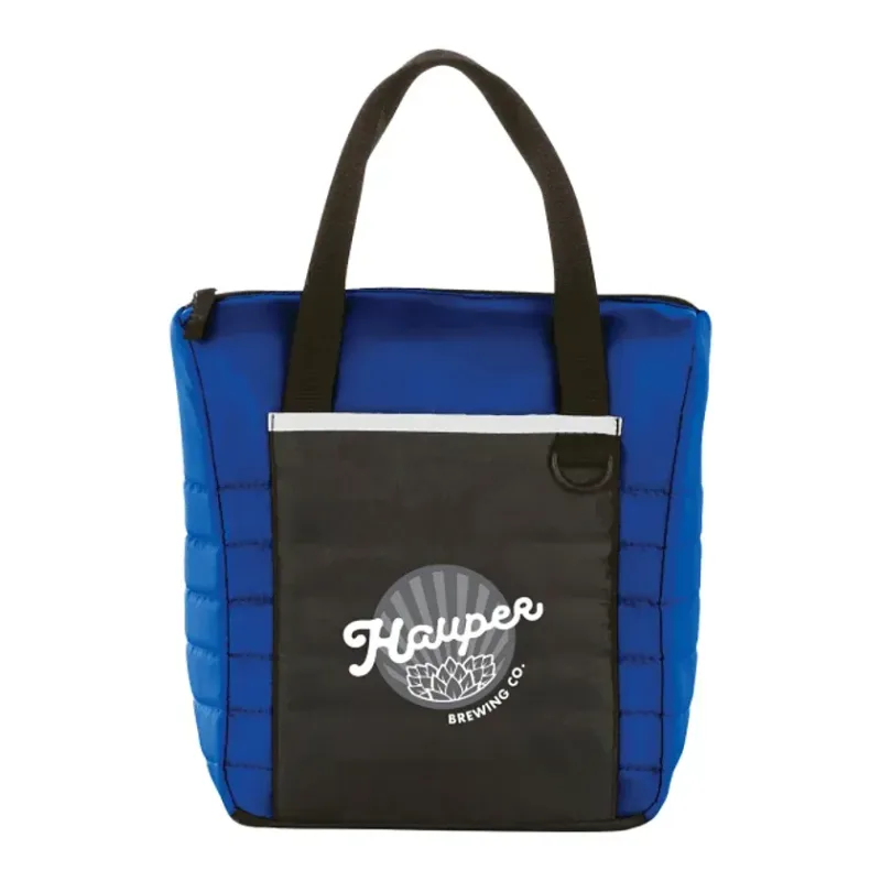 Custom Insulated Quilted Lunch Cooler (12-Can Capacity) — view 3