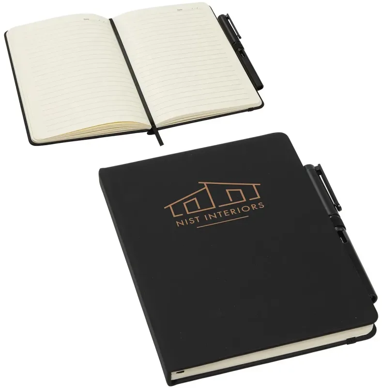 Custom Soft Touch Journal with Matching Color Gel Pen — view 7