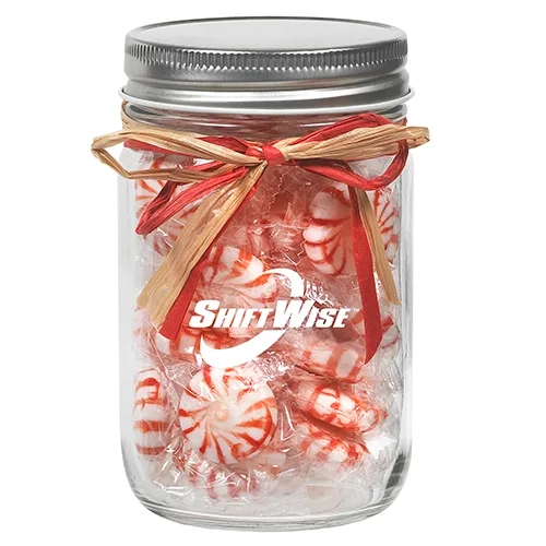 Raffia Bow Glass Mason Jars Set of 3 — view 12