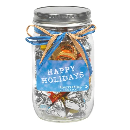 Raffia Bow Glass Mason Jars Set of 3 — view 13