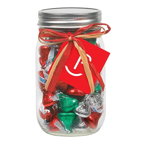 Raffia Bow Glass Mason Jars Set of 3 — view 15