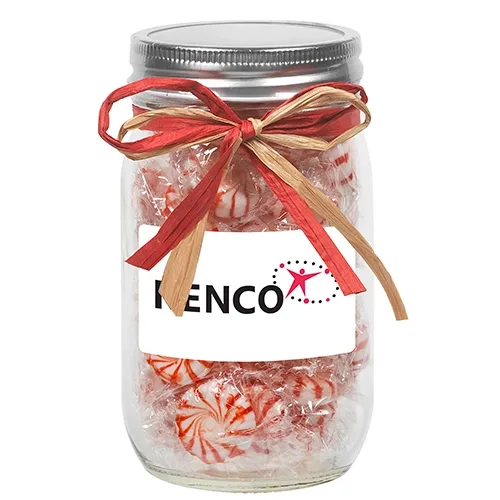 Raffia Bow Glass Mason Jars Set of 3 — view 24