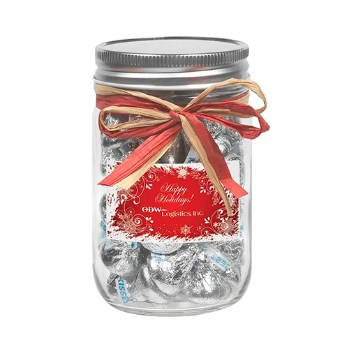 Raffia Bow Glass Mason Jars Set of 3 — view 4