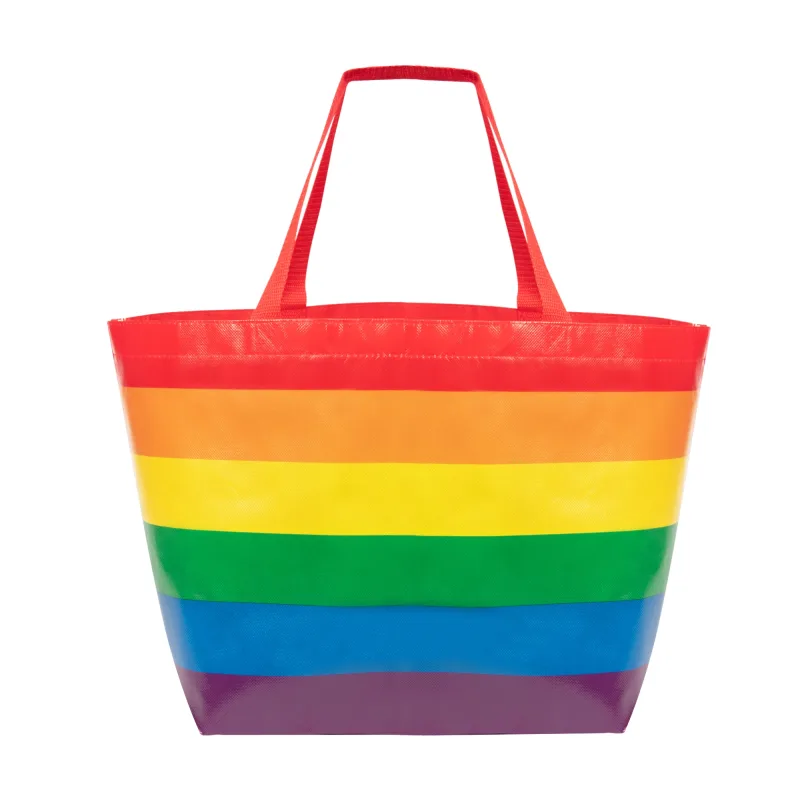 Rainbow Laminated Non-Woven Tote Bag — view 3