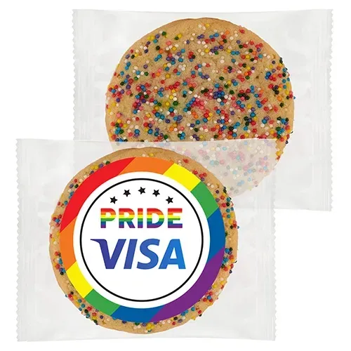 Rainbow Nonpareil Pride Sugar Cookies
