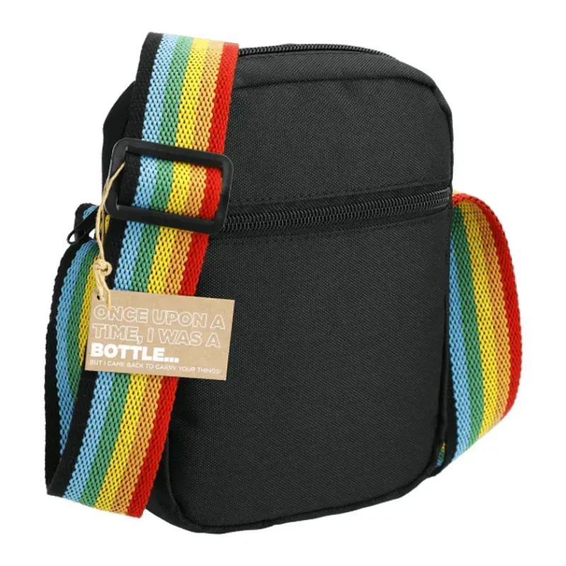 Custom Rainbow RPET Crossbody Tote Bag — view 2