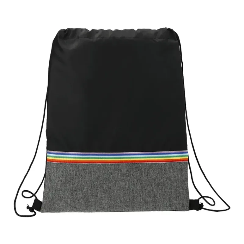 Rainbow RPET Drawstring Bag — view 3