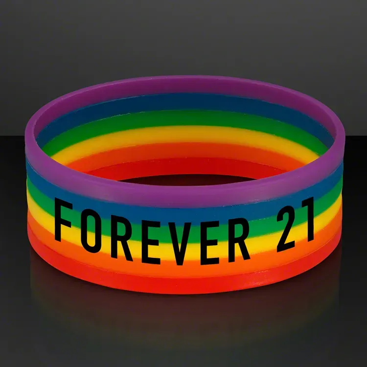 Rainbow Stretch Silicone Bracelets (NON-Light Up)