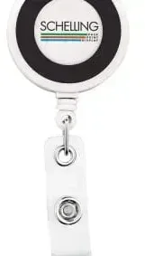 Raised Color Ring Retractable Badge Reel — view 5