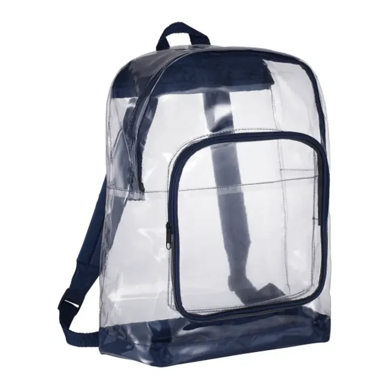 Custom Clear Rally Backpack with Zippered Compartments — view 10