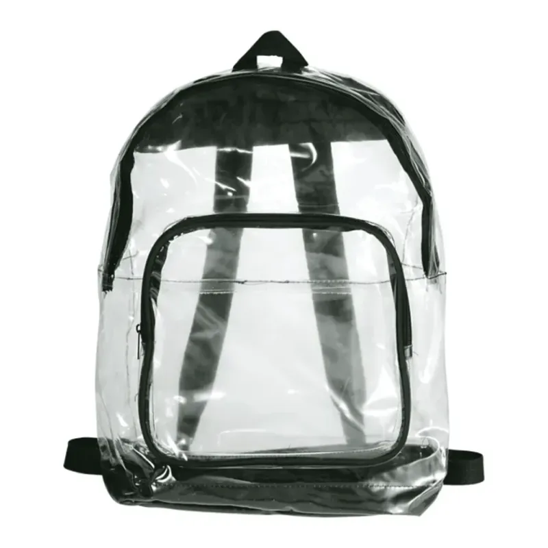 Custom Clear Rally Backpack with Zippered Compartments — view 2