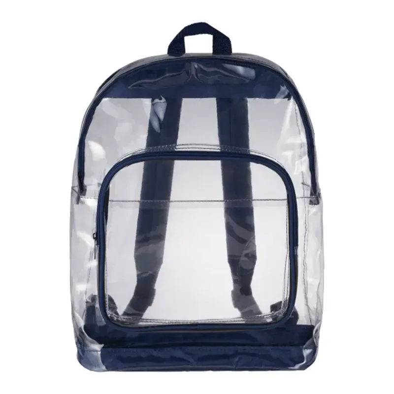 Custom Clear Rally Backpack with Zippered Compartments — view 8
