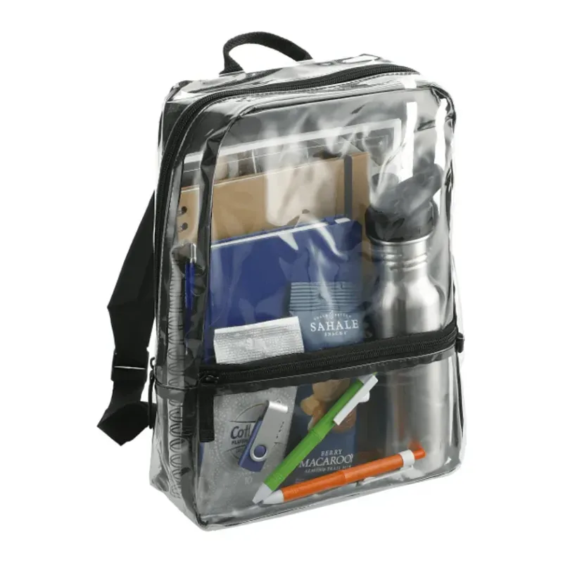 Customizable Clear Rally Slim Backpack — view 4