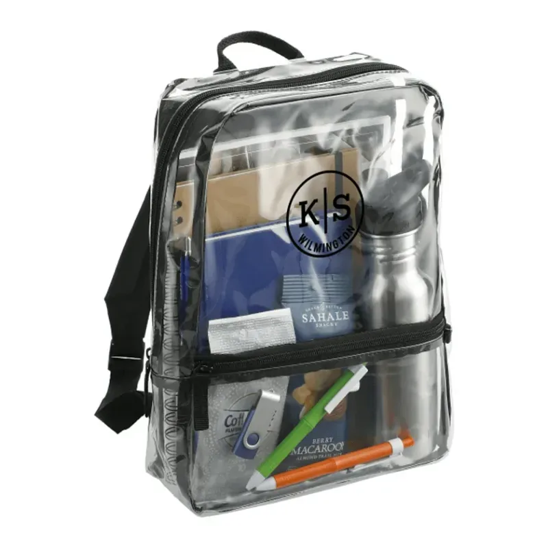 Customizable Clear Rally Slim Backpack — view 7