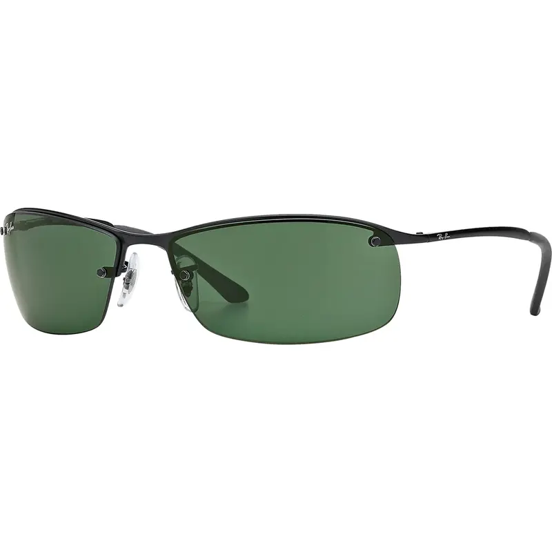 Ray-Ban Rectangle Sunglasses: Matte Black 63/15/125