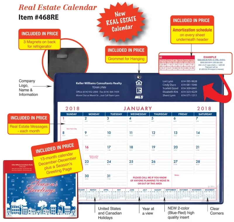 Personalized Branded Real Estate Calendar — view 2