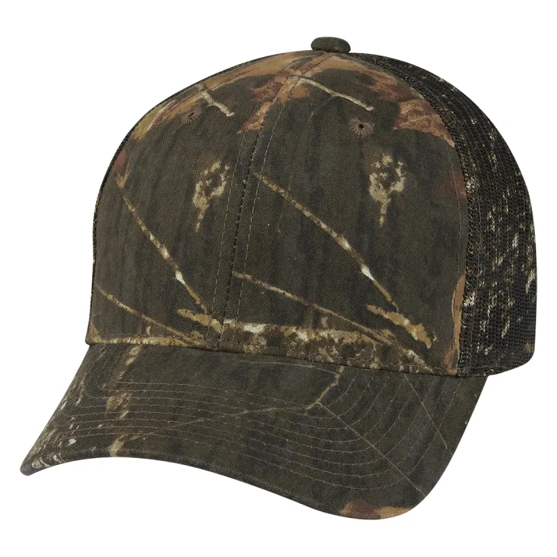 Realtree® And Mossy Oak® Hunter's Retreat Mesh Back Camouflage Cap — view 4