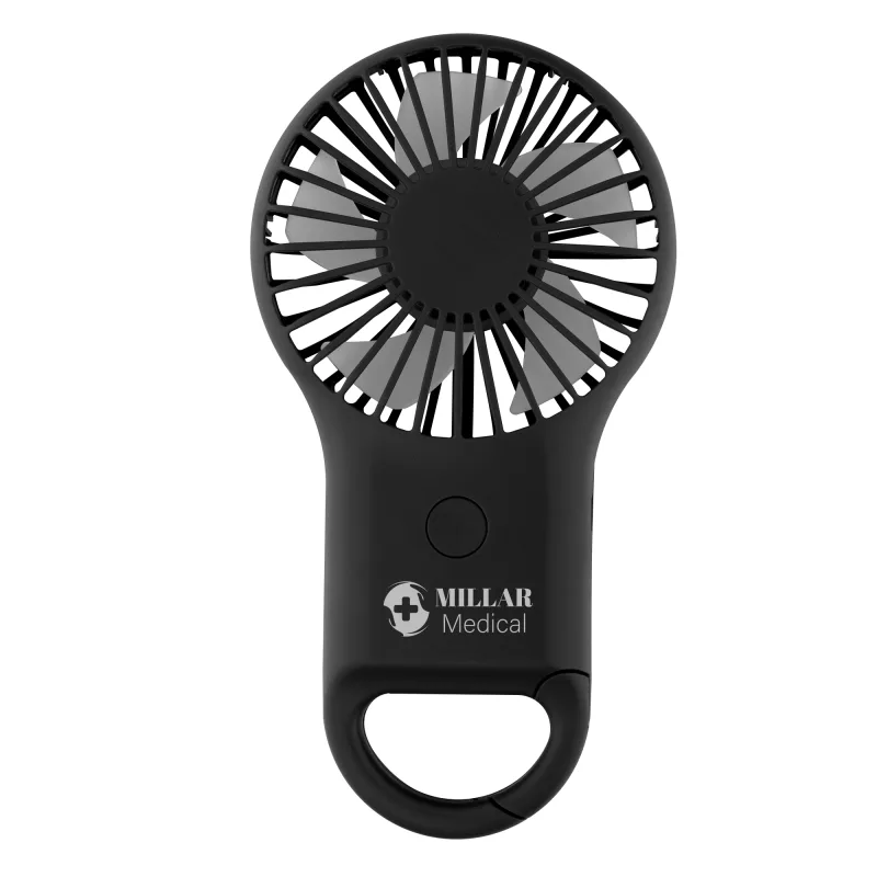 Rechargeable Handheld Fan With Carabiner — view 2