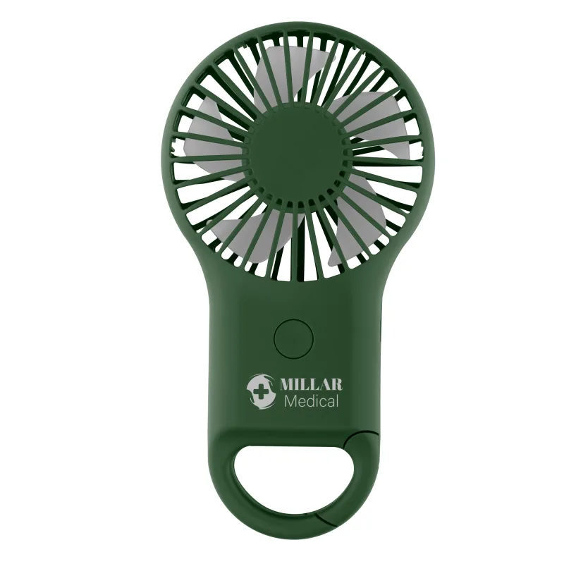 Rechargeable Handheld Fan With Carabiner — view 3