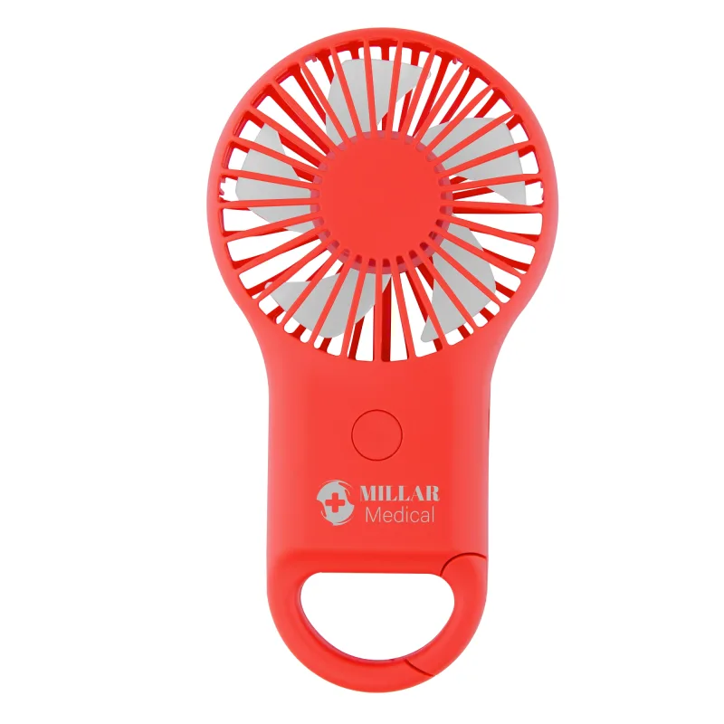 Rechargeable Handheld Fan With Carabiner — view 4