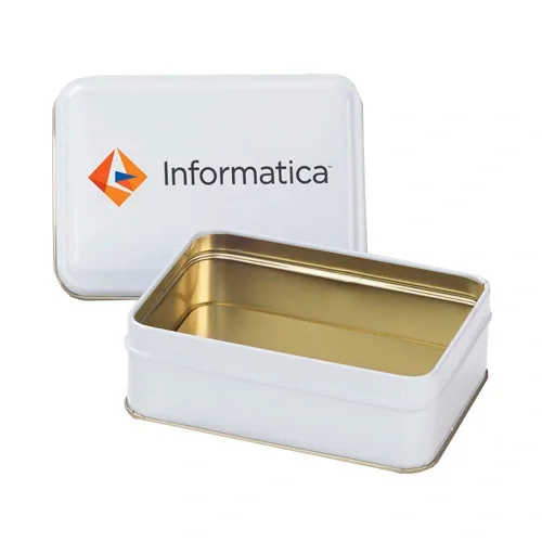 Rectangular Hinged-Lid Metal Storage Tin — view 8