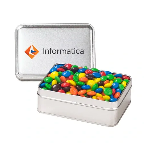 Rectangular Hinged-Lid Metal Storage Tin — view 10