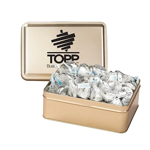 Rectangular Hinged-Lid Metal Storage Tin — view 18