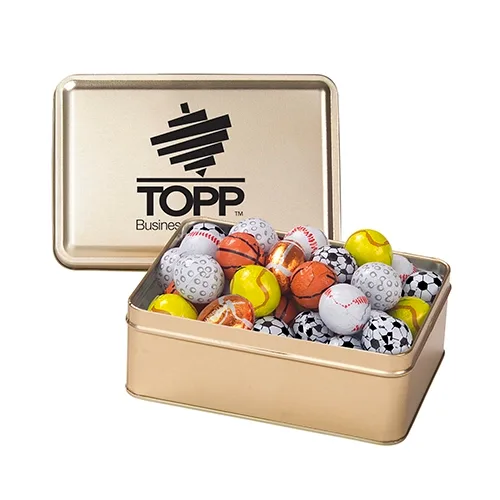 Rectangular Hinged-Lid Metal Storage Tin — view 21