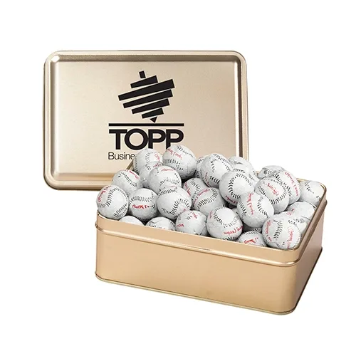 Rectangular Hinged-Lid Metal Storage Tin — view 22
