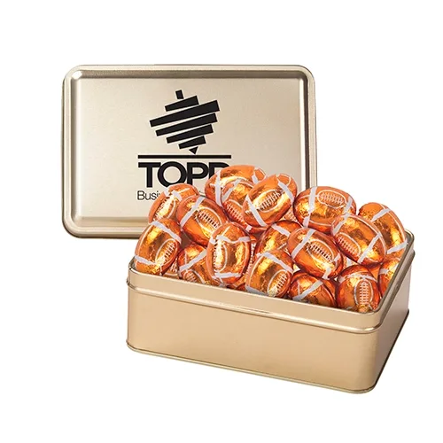 Rectangular Hinged-Lid Metal Storage Tin — view 24