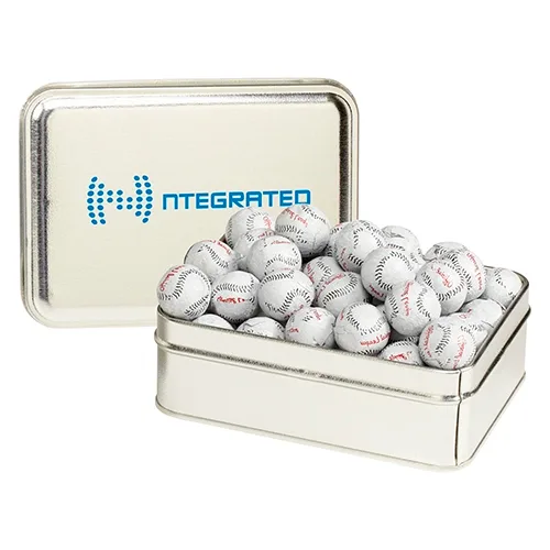 Rectangular Hinged-Lid Metal Storage Tin — view 28