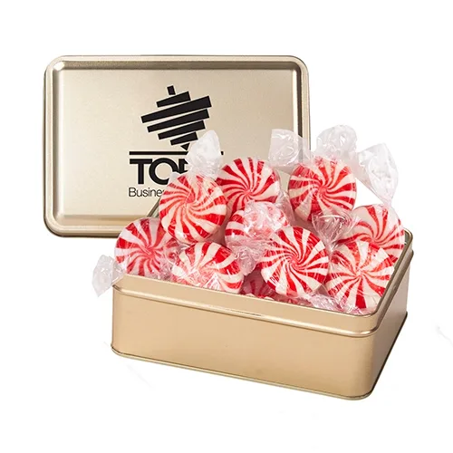 Rectangular Hinged-Lid Metal Storage Tin — view 41
