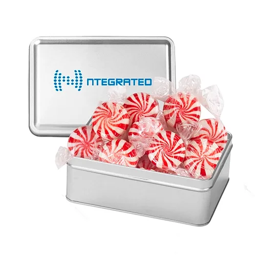 Rectangular Hinged-Lid Metal Storage Tin — view 42