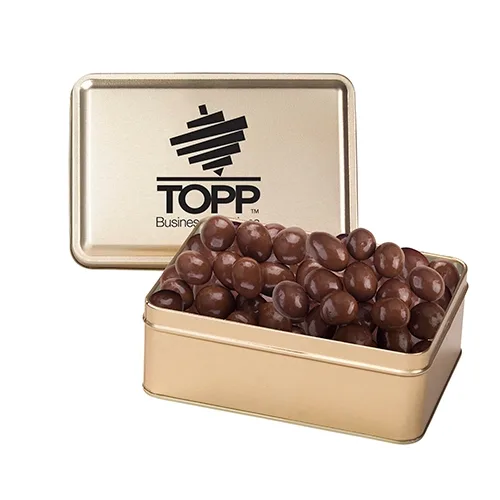 Rectangular Hinged-Lid Metal Storage Tin — view 43