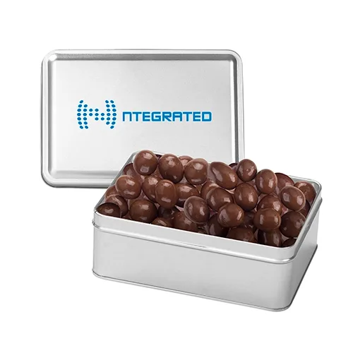 Rectangular Hinged-Lid Metal Storage Tin — view 44