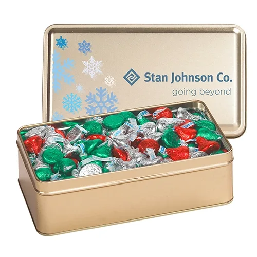 Rectangular Hinged-Lid Metal Storage Tin — view 54