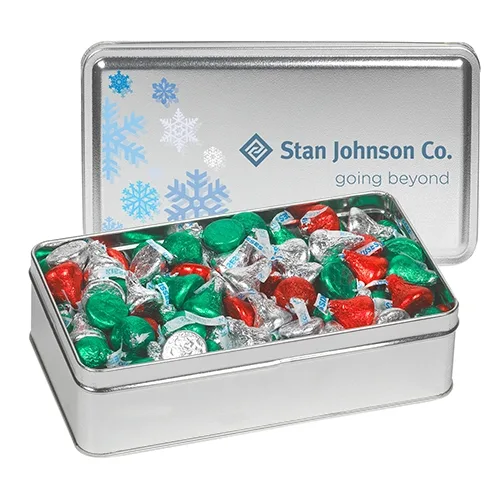 Rectangular Hinged-Lid Metal Storage Tin — view 55