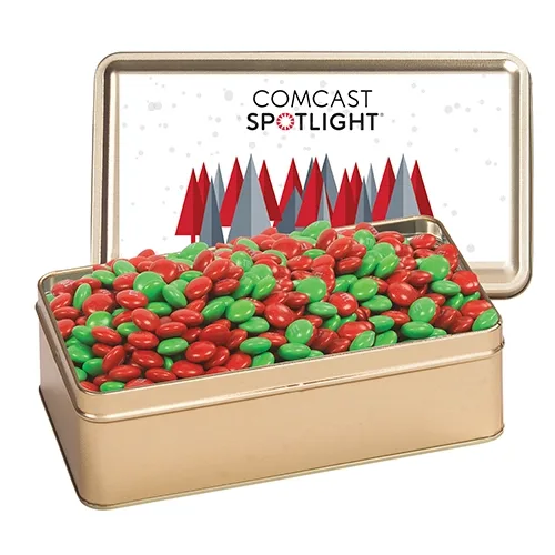 Rectangular Hinged-Lid Metal Storage Tin — view 56