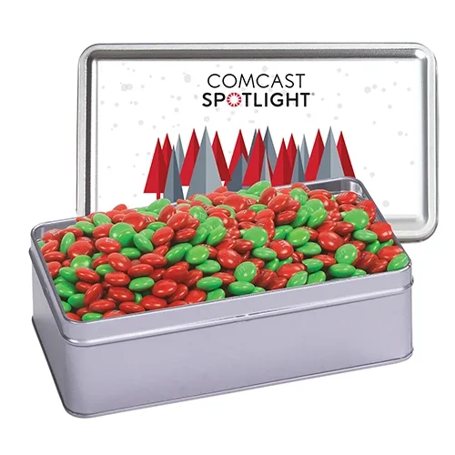 Rectangular Hinged-Lid Metal Storage Tin — view 57