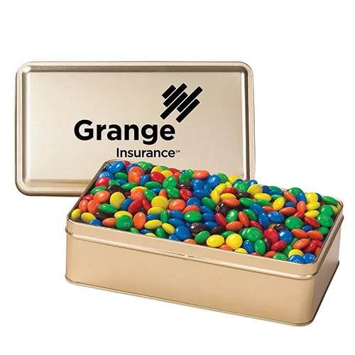 Rectangular Hinged-Lid Metal Storage Tin — view 60